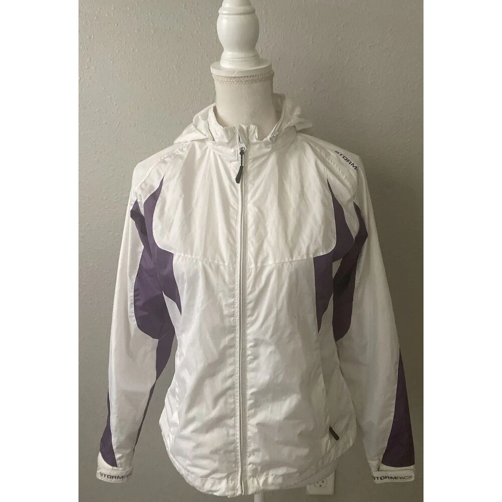 STORMPACK SUNICE Sophia Golf Wind Jacket SMALL, white purple
